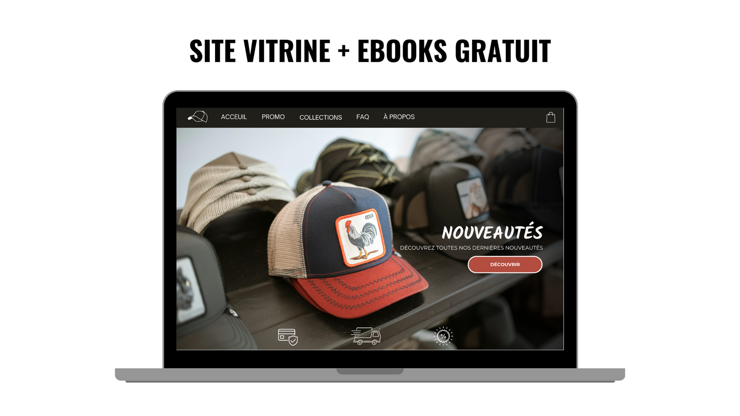 SITE VITRINE + EBOOKS OFFERTS