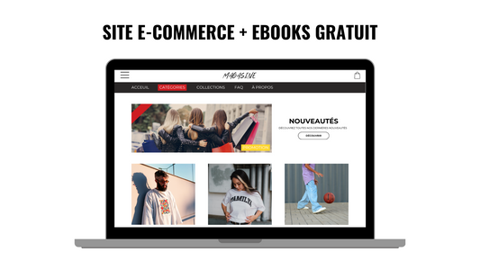 SITE E-COMMERCE + EBOOKS OFFERTS